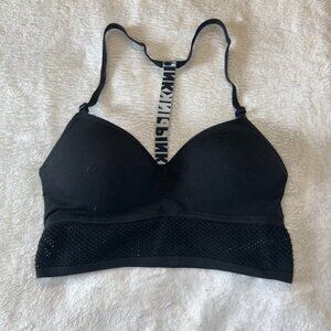 PINK Victoria's Secret Black Sports Bra